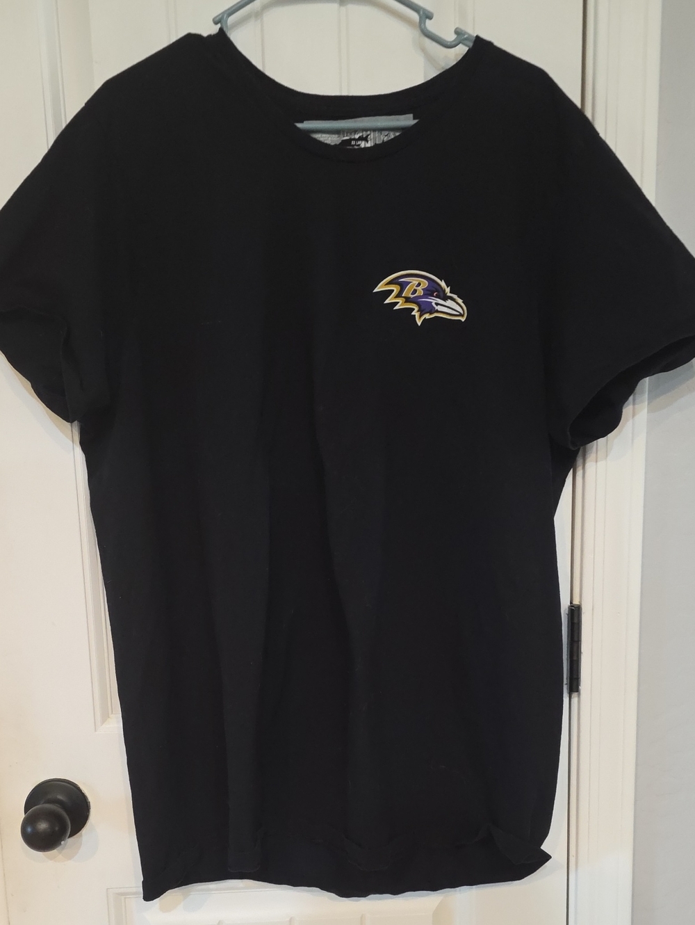 NFL Baltimore Ravens Black Short-Sleeve Tee with Chest Logo